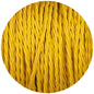 Yellow Twisted Fabric Braided Cable - Enamel Shades