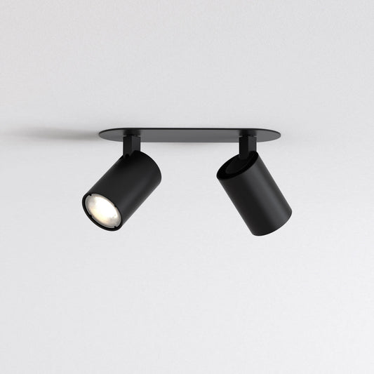 Ascoli Twin Recessed - Matt Black - Astro Lighting at Enamel Shades