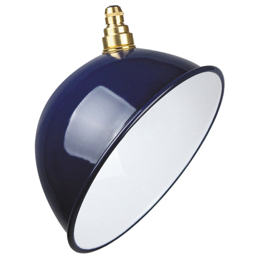 VINTLUX 'JAUNTY' STEEL SHADE - NAVY BLUE - www.enamelshades.co.uk